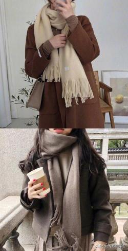 冬季围巾系法：保暖又瘦脸，时尚又亮眼